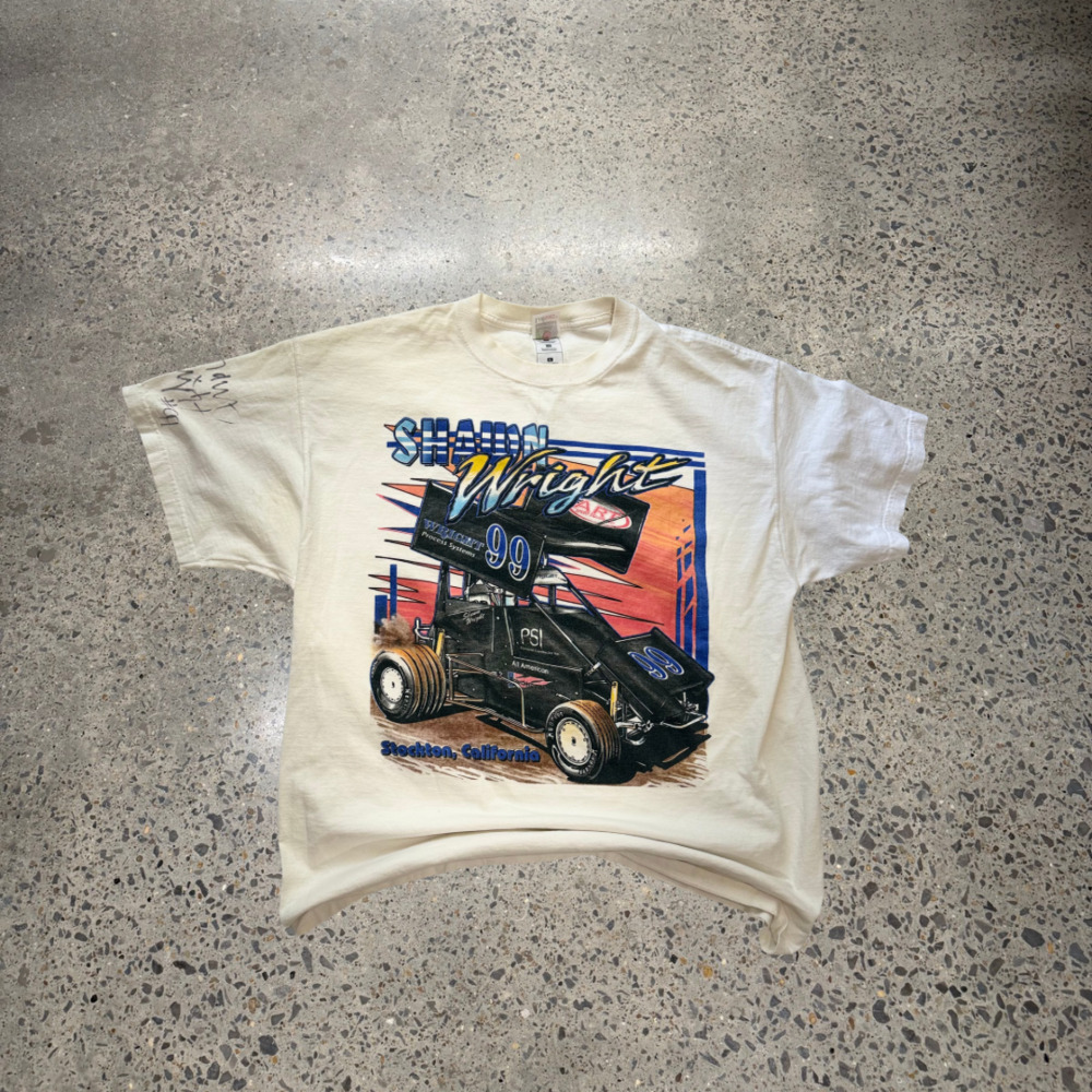 Shawn Wright #99 Sprint Car T-Shirt Autographed Stockton CA Racing Tee